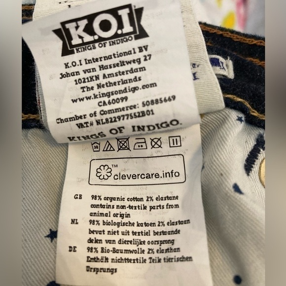 𝅺K.O.I. JUNO-SUPER SLIM WOMEN’S JEANS DARK BLUE COLOUR - Size 29 - Picture 16 of 16